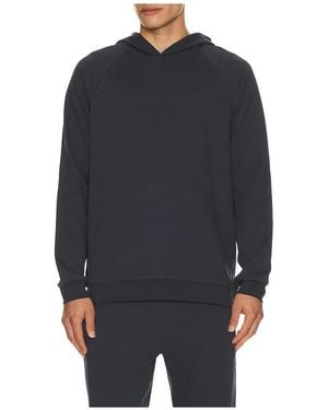 Barefoot Dreams Waffle Thermal Hoodie - Blue