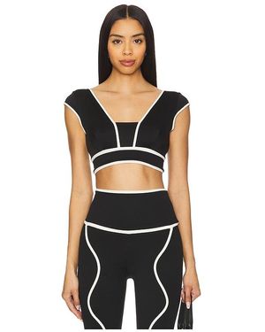 PORT DE BRAS Sienna Rib Top - Black