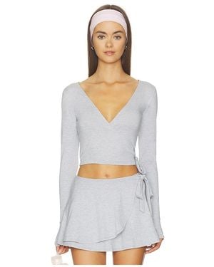 WellBeing + BeingWell Loungewell Light Turner Wrap - White