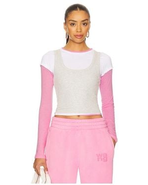 Jaded London Easy Triple Layer Top - Pink