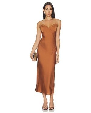 Elodie the Label Nocturne Satin Slip Dress - Multicolor