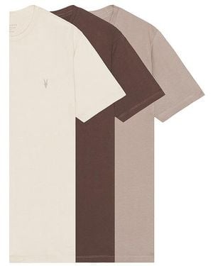 AllSaints Brace Crew Neck 3 Pack Tee - Multicolour