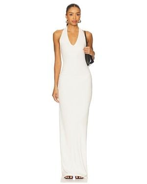 ÉTERNE Langes Trägerkleid - Weiß