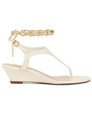 SCHUTZ SHOES Lys Wedge Sandal - White