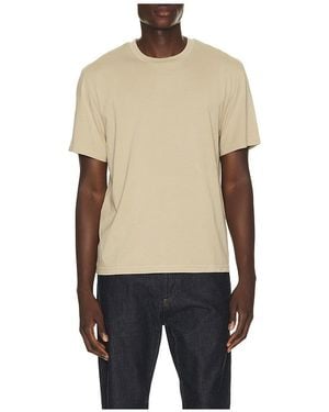 FRAME Short Sleeve Light Cotton Tee - Blue