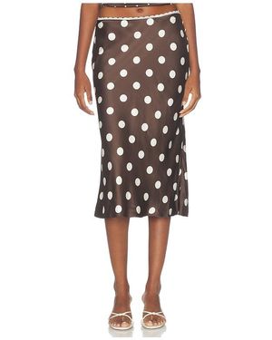 MAJORELLE Mabel Slip Skirt - Black
