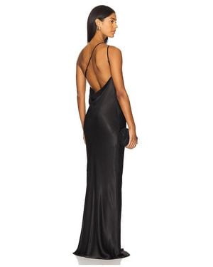 Shona Joy La Lune One Shoulder Cowl Back Maxi Dress - Black
