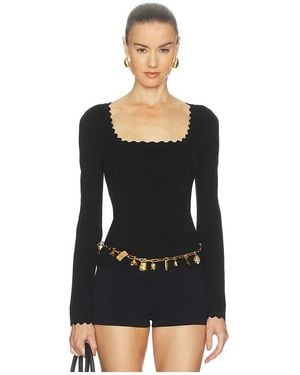 Cult Gaia Jean Top - Black