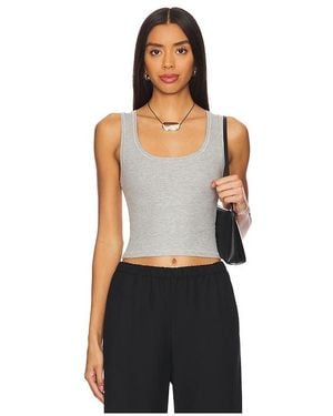 ÉTERNE Square Neck Tank Top - Black