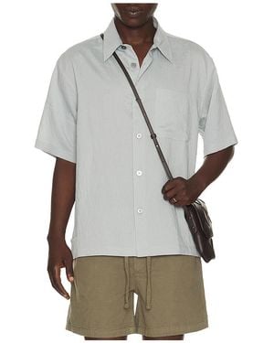 FRAME Light Weight Short Sleeve Shirt - Grey