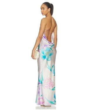 retroféte Keaton Maxi Dress - Blue