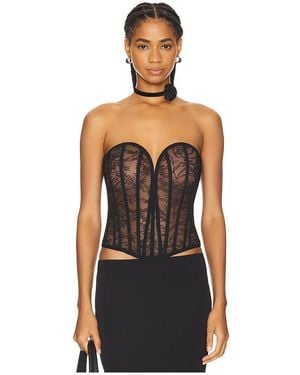 Nbd Elliot Corset Top - Black