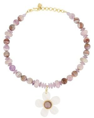 Brinker & Eliza Haze Necklace - Purple