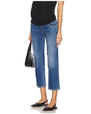 HATCH The Over The Bump Straight Maternity Jeans En Color Azul Talla En