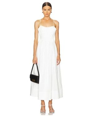 LPA Annalie Midi Dress - White