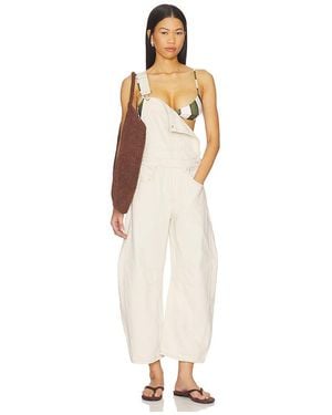 Free People Good Luck Overall - White