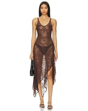 Bec & Bridge Bec + Bridge Bec + bridge vestido midi adonia - Marrón