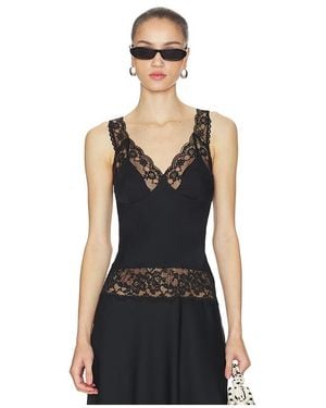 Frankie's Bikinis Harper Satin Top En Color Negro Talla (También En M, S, Xs)