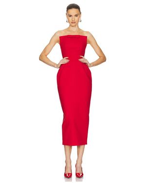 Helsa The Curve Dress With Bow - Red