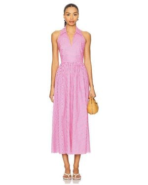 Caroline Constas Midi-Kleid Aya - Pink