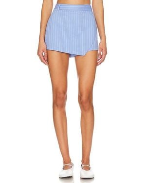 Line & Dot Minifalda Oxford En Color Azul Talla En
