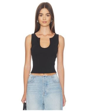 GRLFRND Deep U-Neck Tank - Black