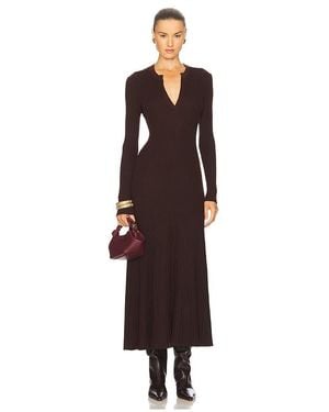 Bardot Hattie Knit Midi Dress - Brown
