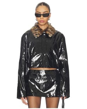 BY.DYLN Lenni Cropped Jacket - Black