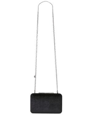 OLGA BERG Eleanor Crystal Top Handle Bag - White
