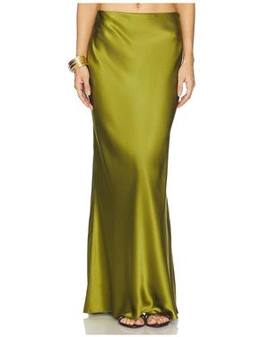 The Sei Bias Maxi Skirt - Green