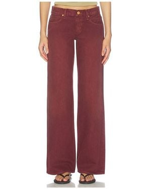 SLVRLAKE Denim Lexi Wide Leg Jean - Red