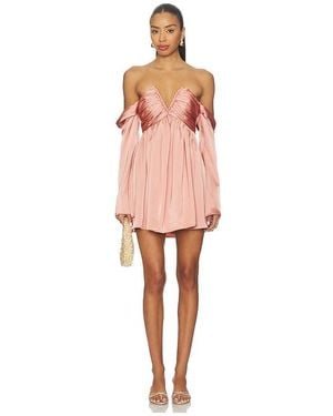 MORE TO COME Regina Off Shoulder Dress - Pink