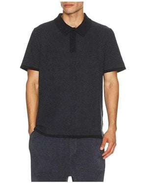 Barefoot Dreams Cozychic Ultra Lite Short Sleeve Polo - Black