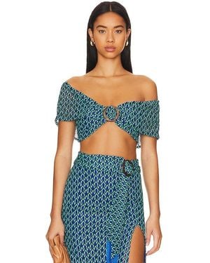 House of Harlow 1960 Didier トップ - ブルー