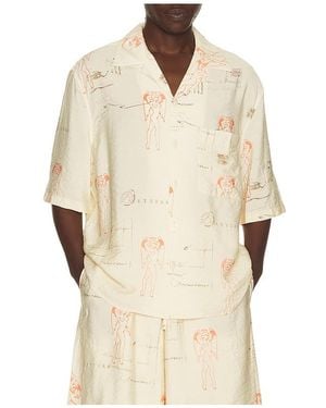 MISBHV Devil & Angel Postcard Shirt - Natural