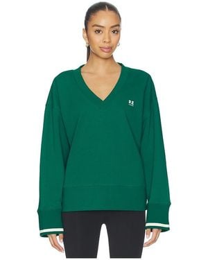 P.E Nation Courtside V-Neck Sweatshirt - Green