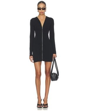 Alexander Wang Continuous Zipper Mini Dress - Black