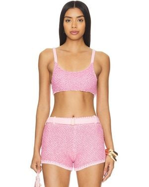 Asta Resort X Revolve Grace Sequin Bralette - Pink