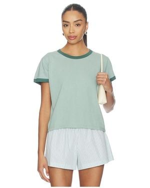 Leset Margo Ringer Tee - Blue