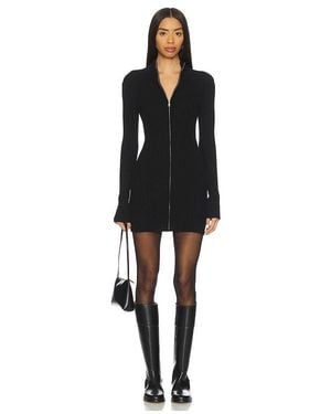 Lovers + Friends Zenni Zip Front Mini Dress - Black