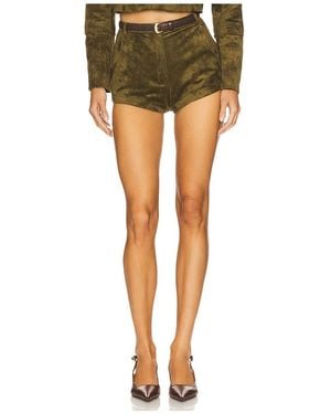 Amanda Uprichard X Revolve Kelso Suede Short - Black