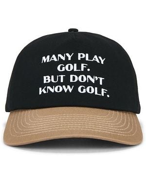 Students Golf CHAPEAU en Black. - Noir
