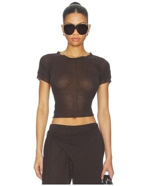 OTTOLINGER Linen T-Shirt - Black