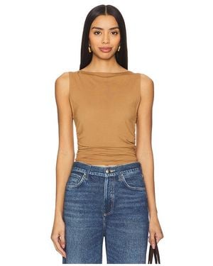 Rag & Bone Luca Shirred Tank - Blue