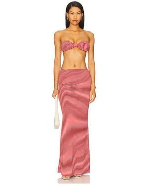 MORE TO COME Marcela Skirt Set - Red