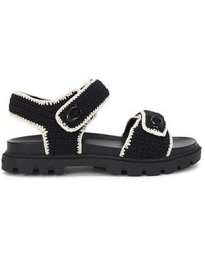 COACH Flat Sandals - Black