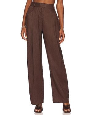 AEXAE Linen Trouser - Brown
