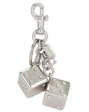 COACH Dice Bag Charm - White
