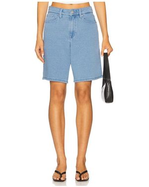GOOD AMERICAN Jeanius Good Ease Bermuda Shorts En Color Azul Talla En