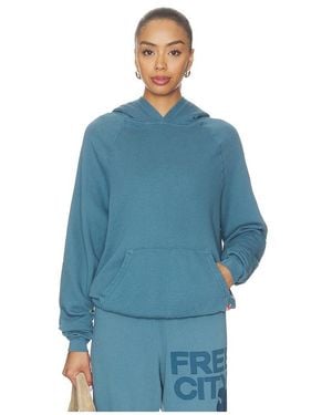 Freecity Flauschiger Hoodie Basicgoodness - Blau